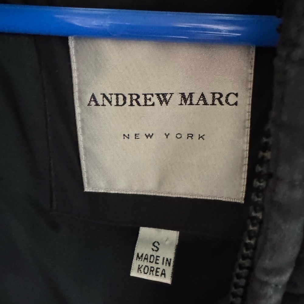 Andrew Marc Black Quilted Jacket from Saks. Fur trim! - Picture 5 of 9